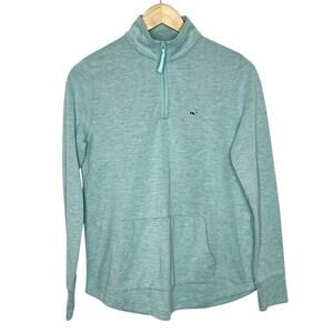 Vineyard Vines 1/4 Zip Pullover Green Mens XS Pocket Knit Preppy Nautical Golf